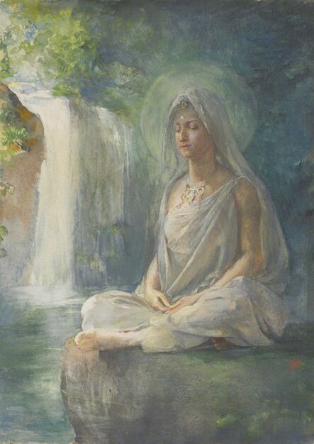 John La Farge, ‘Meditation of Kuwannon’, ca. 1886