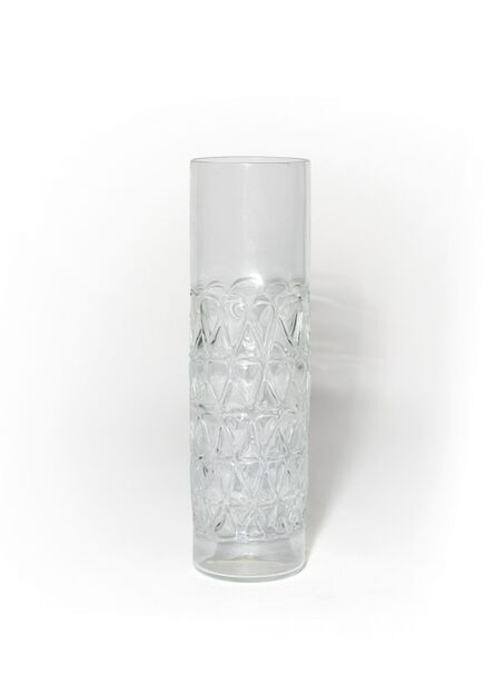 Fulvio Bianconi, ‘A slightly iridescent crystal vase with triangular applications’