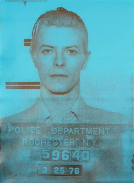 Russell Young, ‘Bowie (Aqua & Gold)’, 2008
