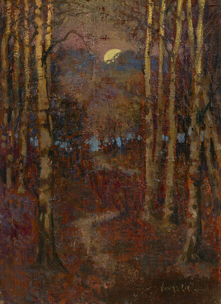 Jonas Lie, ‘Moonrise, Birch Grove’, Date unknown