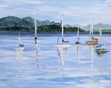 Terrill Welch, ‘Anchored Sailboats Village Bay’, 2020