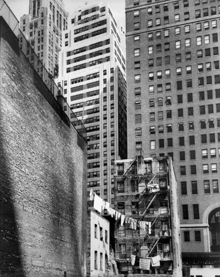 Berenice Abbott, ‘Construction Old and New (from the series "Changing New York")’, 1936
