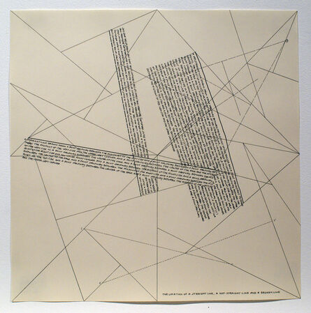 Sol LeWitt, ‘The Location of Lines. The Location of a Straight Line. A not Straight Line and a Broken Line.’, 1975