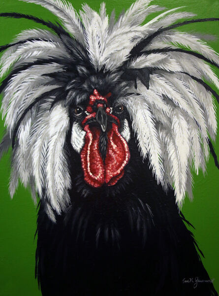 Eric N. Fausnacht, ‘White Crested Black Polish Rooster’, 2017