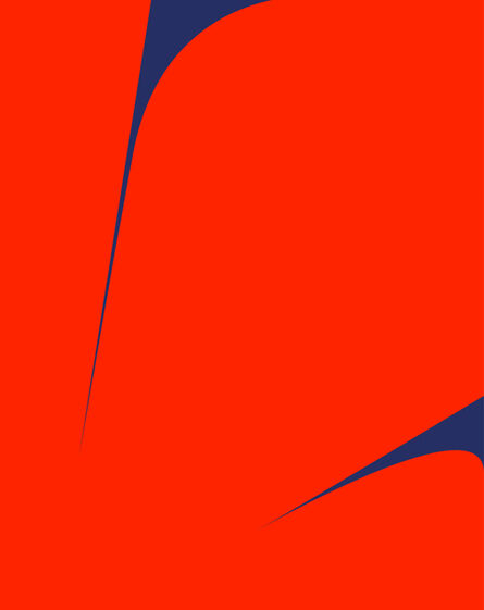 Johan Van Oeckel, ‘Untitled (Red on Blue 2)’, 2020