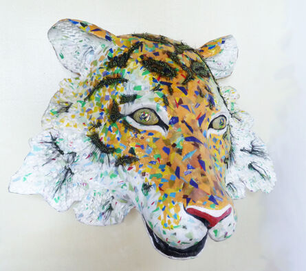 Yulia Shtern, ‘Amur- Sculpture of Endangered Siberian Tiger Created from Up-Cycled Recycled Material’, 2020