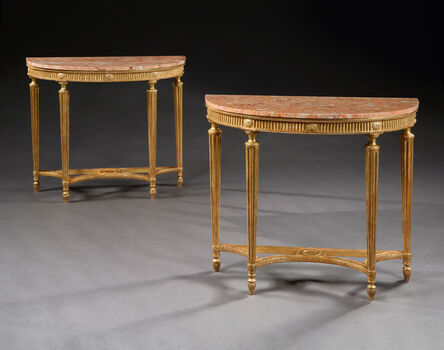Unknown, ‘A PAIR OF GEORGE III GILTWOOD SIDE TABLES’, ca. 1790