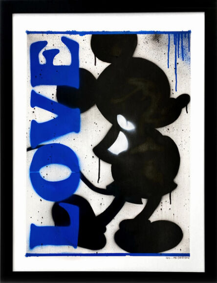 STEVIE CHOW, ‘Mickey Silhouette (Blue)’, 2020