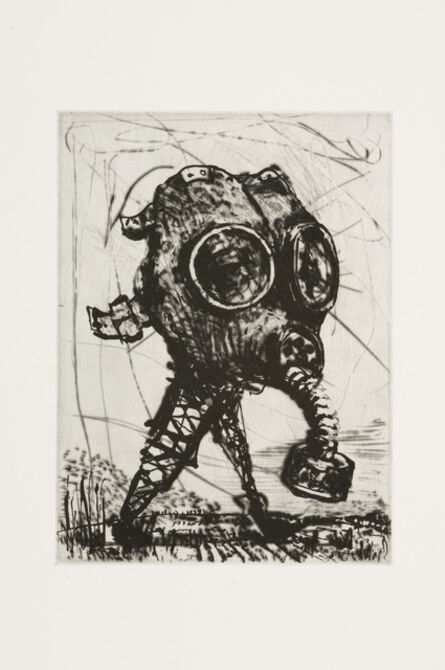 William Kentridge, ‘L’Inesorabile Avanzata, Gas Mask’, 2007