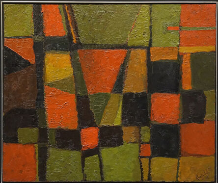 Alan Reynolds, ‘Forms - Red, Green and Orange’, 1960