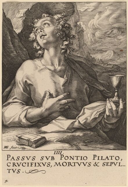 Hendrik Goltzius, ‘Saint John’, probably 1589
