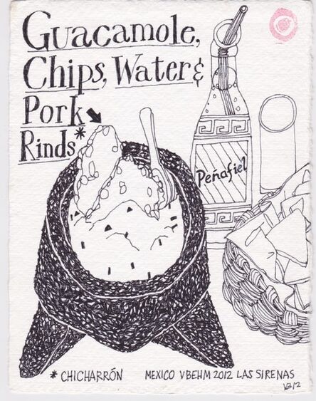 Victoria Behm, ‘Guacamole, Chips, Water & Pork Rinds’, 2012