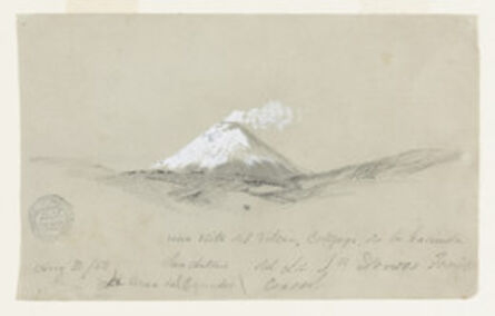 Frederic Edwin Church, ‘View of Cotapaxi from the Hacienda San Antonio, Ecuador’, 1853