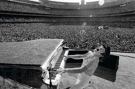 Terry O'Neill, ‘Elton John Dodger Stadium, Howling’, 1975