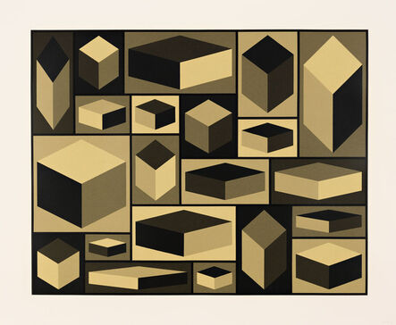 Sol LeWitt, ‘Distorted Cubes (A)’, 2001