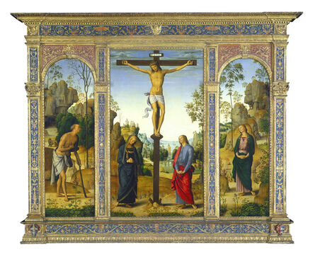 Pietro Perugino, ‘The Crucifixion with the Virgin, Saint John, Saint Jerome, and Saint Mary Magdalene [right panel]’, ca. 1482/1485