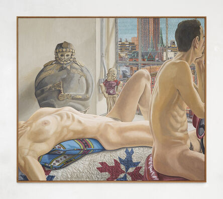 Philip Pearlstein, ‘Nudes, Popeye and Peruvian Pot’, 1992