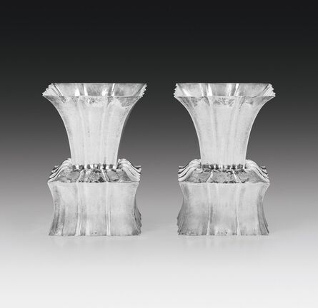 Josef Hoffmann, ‘Pair of Vases’, 1923-1924