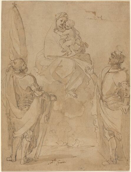Lodovico Carracci, ‘The Virgin and Child Appearing to Saints George and William’