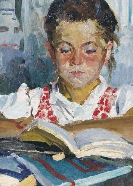 Pavel Fedorovich Shardakov, ‘Girl reading’, 1959