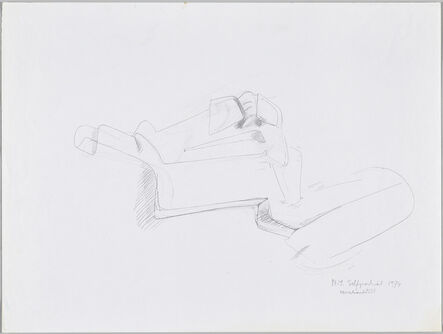 Maria Lassnig, ‘N.Y. Self-Portrait Boxed-Up’, 1974