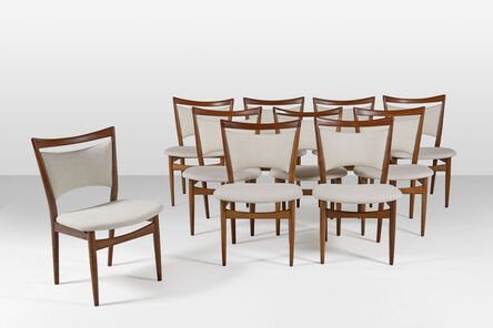 Finn Juhl, ‘Set of 10 dining chairs’, 1952