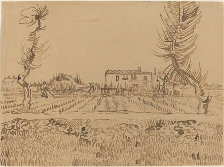 Vincent van Gogh, ‘Ploughman in the Fields near Arles’, 1888