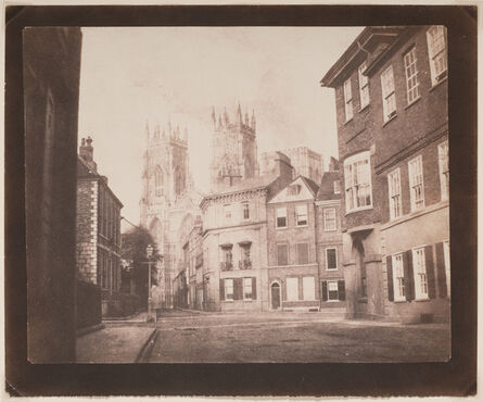 William Henry Fox Talbot, ‘A Scene in York—York Minster from Lop Lane’, 1845