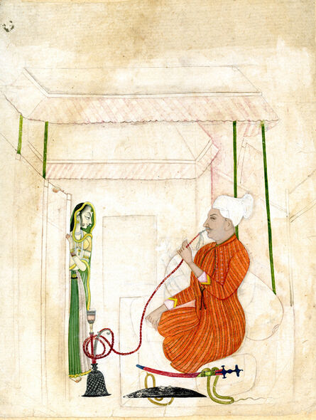 Unknown, ‘A Maiden Approaches a Nobleman’, circa 1740