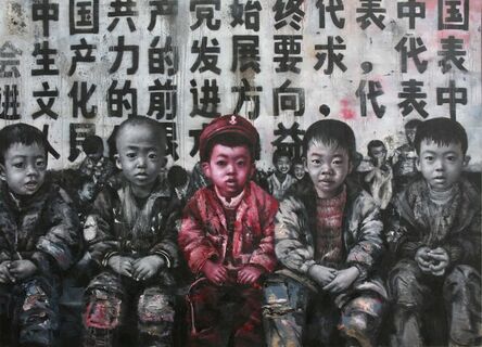 Li Tianbing, ‘Sitting Before the Propaganda’, 2011