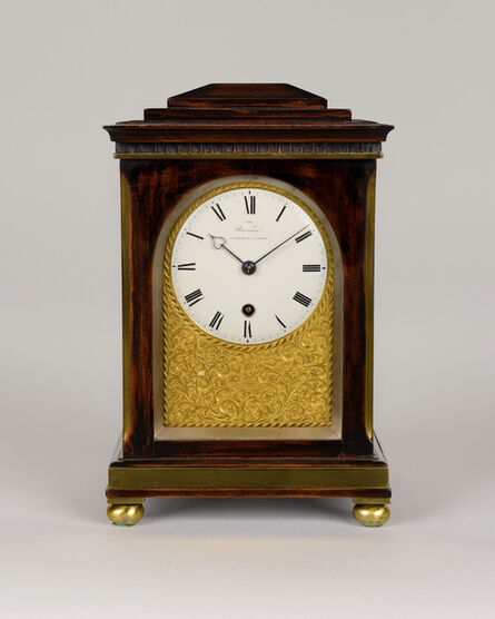 Barraud, Cornhill, ‘A fine English Regency period ebonised chamfer top mantel timepiece’, ca. 1820