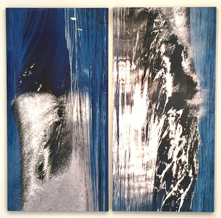 Kat O'Neill, ‘Silver Shimmer Diptych’, 2018