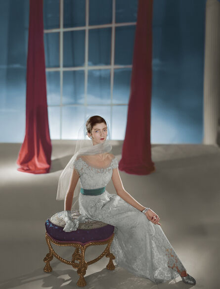 Horst P. Horst, ‘Carmen Dell'Orefice, Dress by Hattie Carnegie’, 1947