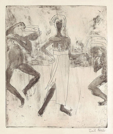 Emil Nolde, ‘Junger Fürst und Tänzerinnen’, 1918