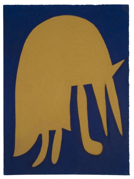 Julian Martin, ‘Untitled (Abstracted Animal on Blue)’, 2010