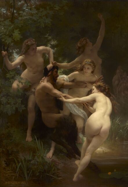William-Adolphe Bouguereau, ‘Nymphs and Satyr’, 1873
