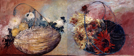 Jimmy Wright, ‘Double Basket No. 3: Chrysanthemums and Red Sun Flowers’, 1995
