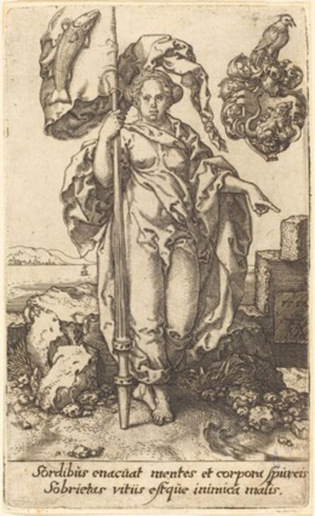 Heinrich Aldegrever, ‘Temperance’, 1552