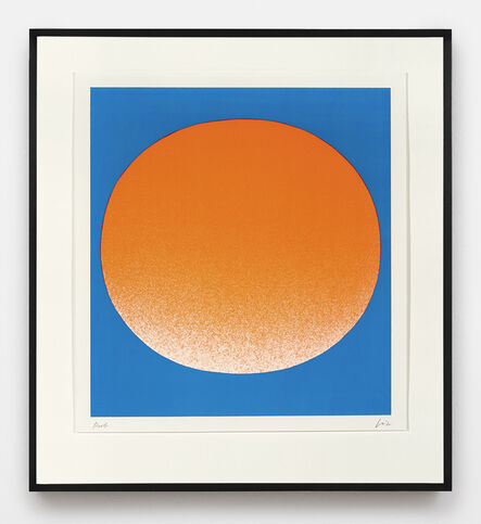 Rupprecht Geiger, ‘orange auf blau (hell)’, 1967