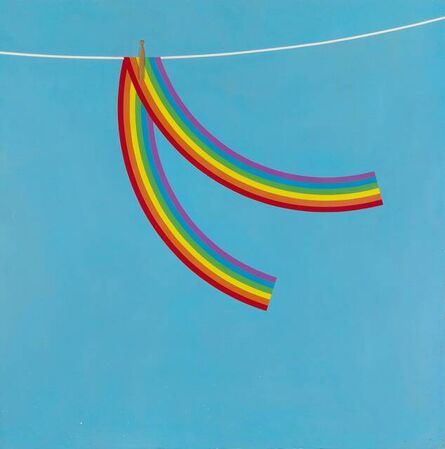 Patrick Hughes, ‘Wet Rainbow for David’, 1978