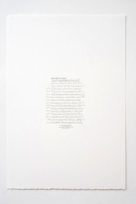 Andrea Bowers, ‘Make My Story Count, Letters to Planned Parenthood (My Story Begins)’, 2011