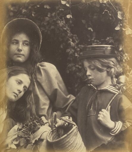 Julia Margaret Cameron, ‘Elizabeth Keown, Kate Keown, and Freddy Gould’, ca. 1866-1868