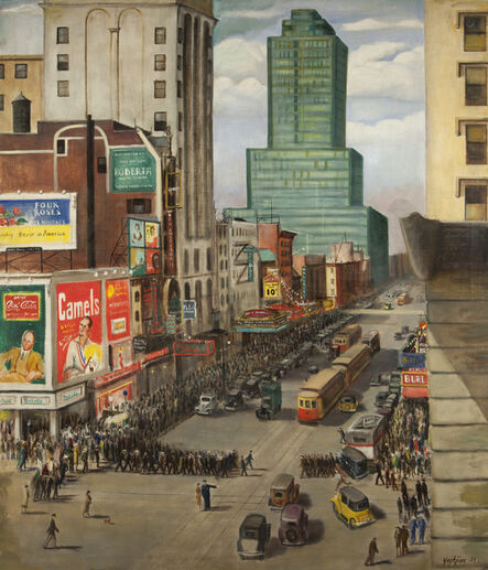 Edmund Yaghjian, ‘42 Street West of Broadway’, 1934