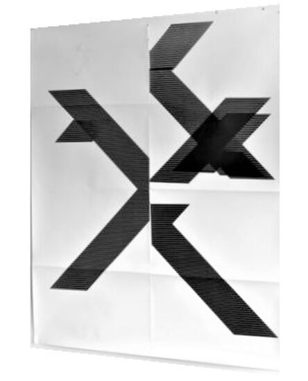 Wade Guyton, ‘"X" (Untitled, 2018, Epson Ultrachrome inkjet on linen), Signed/Numbered Edition of 100, 84 x 69 in.’, 2018
