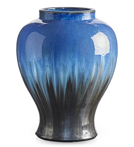 Fulper Pottery, ‘Large vase, Chinese Blue and gunmetal flambé glaze, Flemington, NJ’, ca. 1920