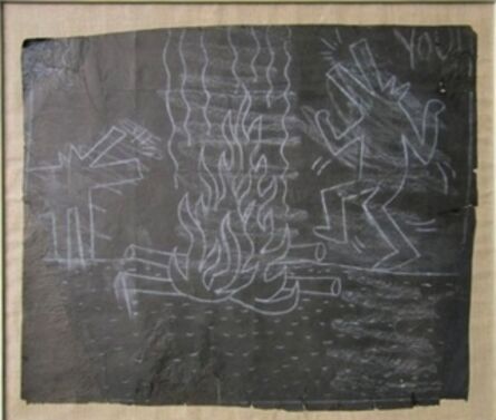 Keith Haring, ‘Untitled (Dancing Dogs Around the Fire)’, 1982
