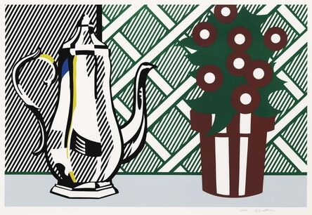 Roy Lichtenstein, ‘Still Life with Pitcher and Flowers, from Six Still Lifes series’, 1974