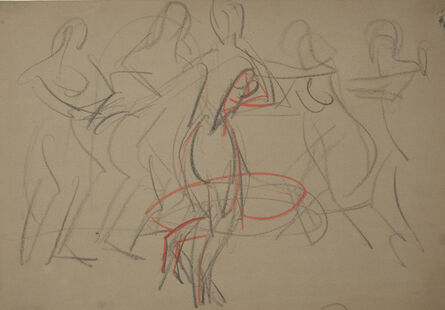Ernst Ludwig Kirchner, ‘Reigen der Wigmann Tänzerinnen’, 1926