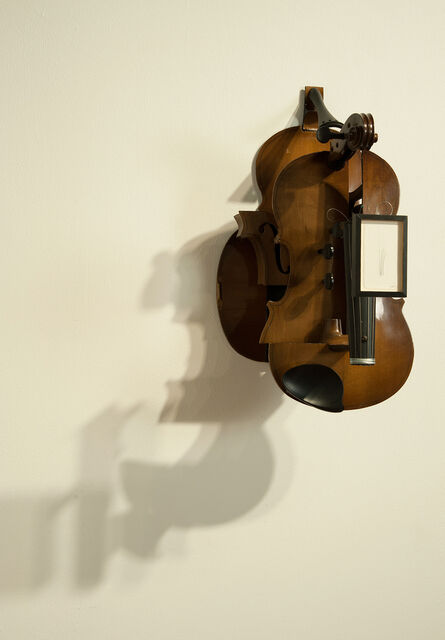 Tom Marioni, ‘Deconstructed Violin with Drawing’, 2013