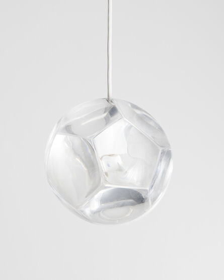 Christian Wassmann, ‘"Dodecahedron" chandelier and optical instrument with clear lenses’